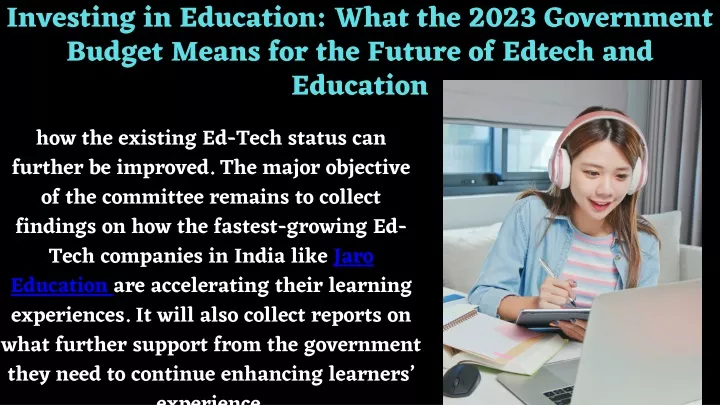 investing in education what the 2023 government