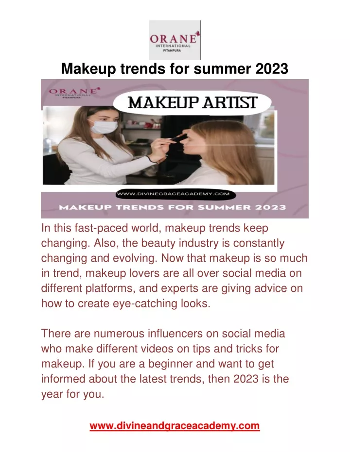 makeup trends for summer 2023