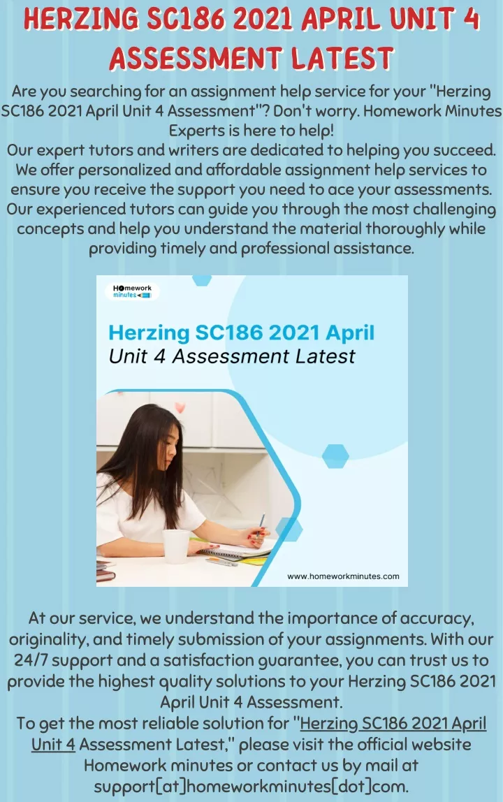 herzing sc186 2021 april unit 4 assessment latest