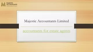 Accountants for Estate Agents | Majesticaccountants.com