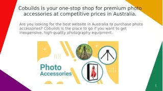 your one-stop shop for premium photo accessories at competitive prices in Australia.
