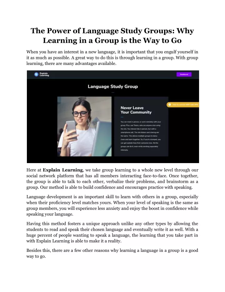 the power of language study groups why learning