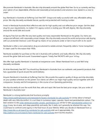 A Productive Rant About global nembutal- painfreeexit.com