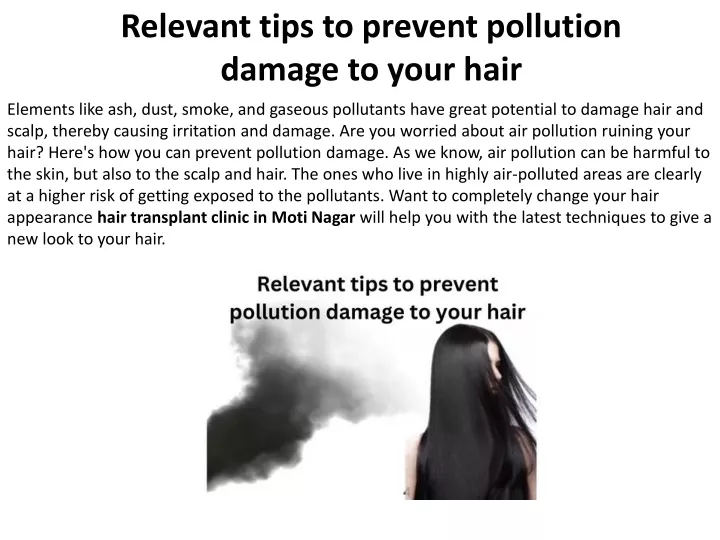 relevant tips to prevent pollution damage to your