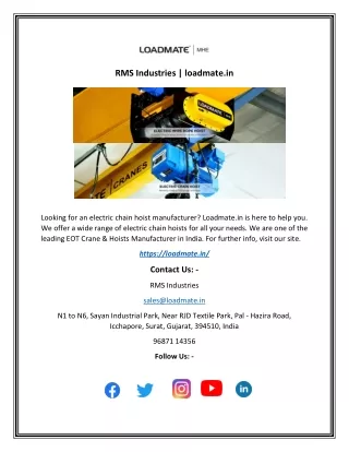 rms industries loadmate in