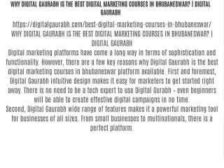 why digital gaurabh is the best digital marketing