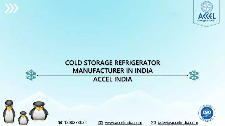 cold storage refrigerator manufacturer in india