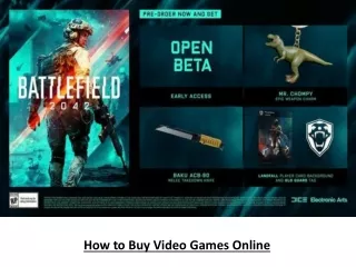 How to Buy Video Games Online