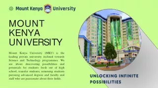 Mount Kenya University - Kenya