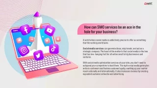 How can SMO services be an ace in the hole for your business?