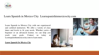 Learn Spanish in Mexico City Learnspanishinmexicocity.com