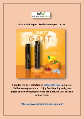 Disposable Vapes | Melbournevapes.com.au