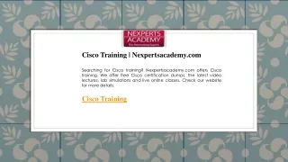 cisco training nexpertsacademy com searching