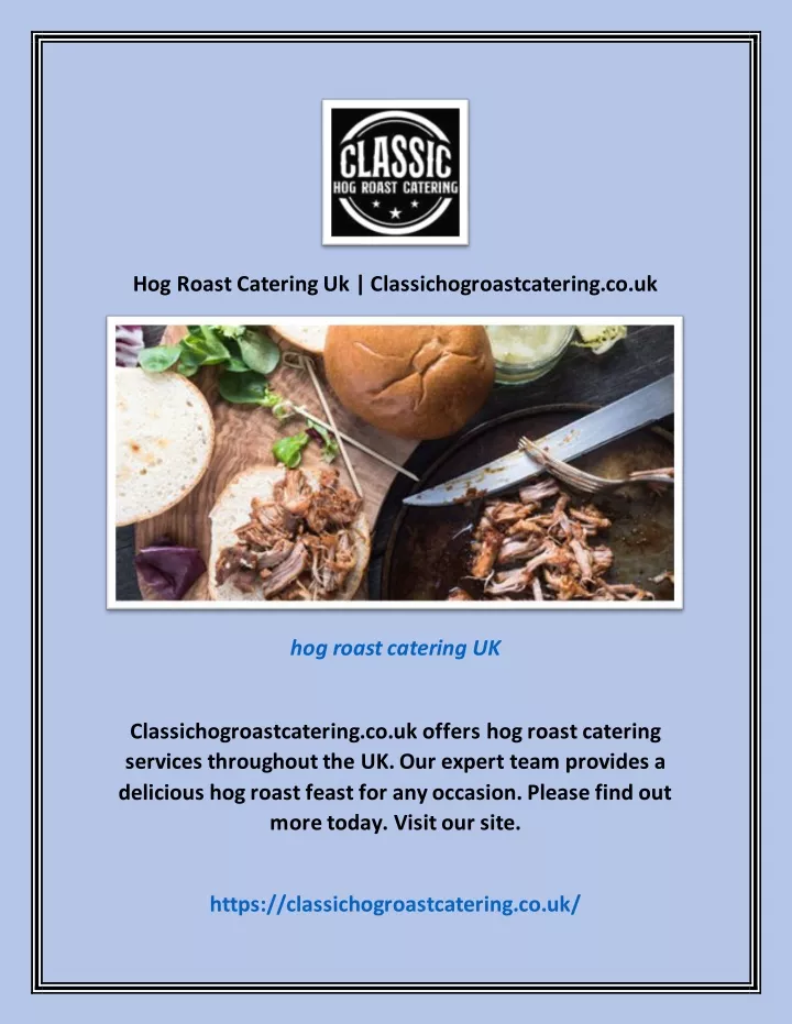 hog roast catering uk classichogroastcatering