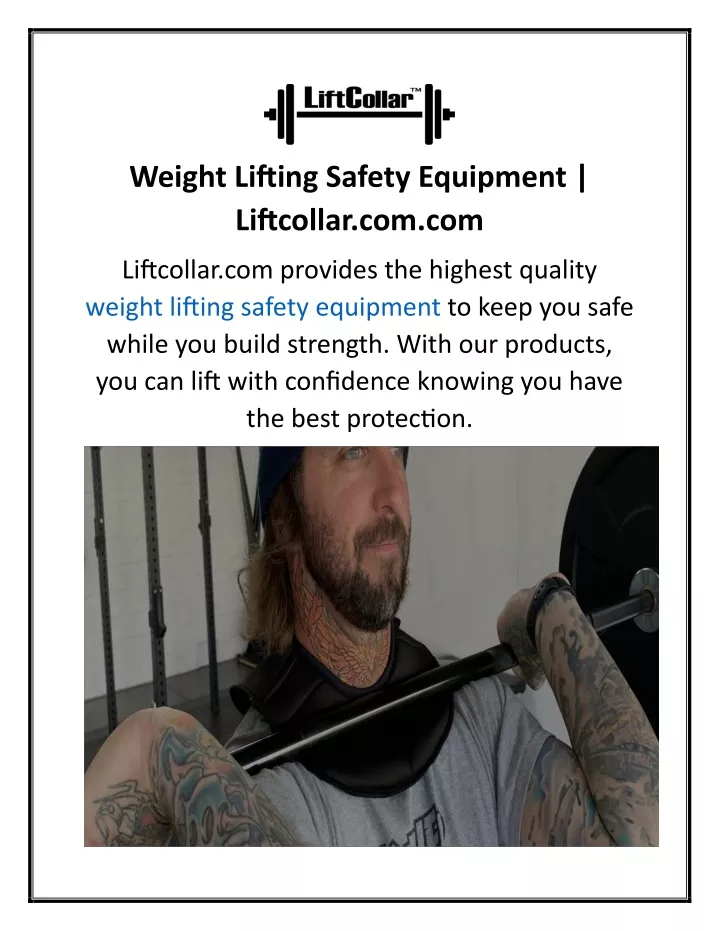 weight lifting safety equipment liftcollar com com