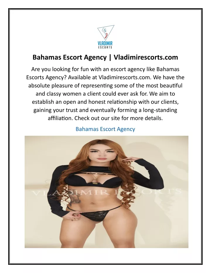 bahamas escort agency vladimirescorts com