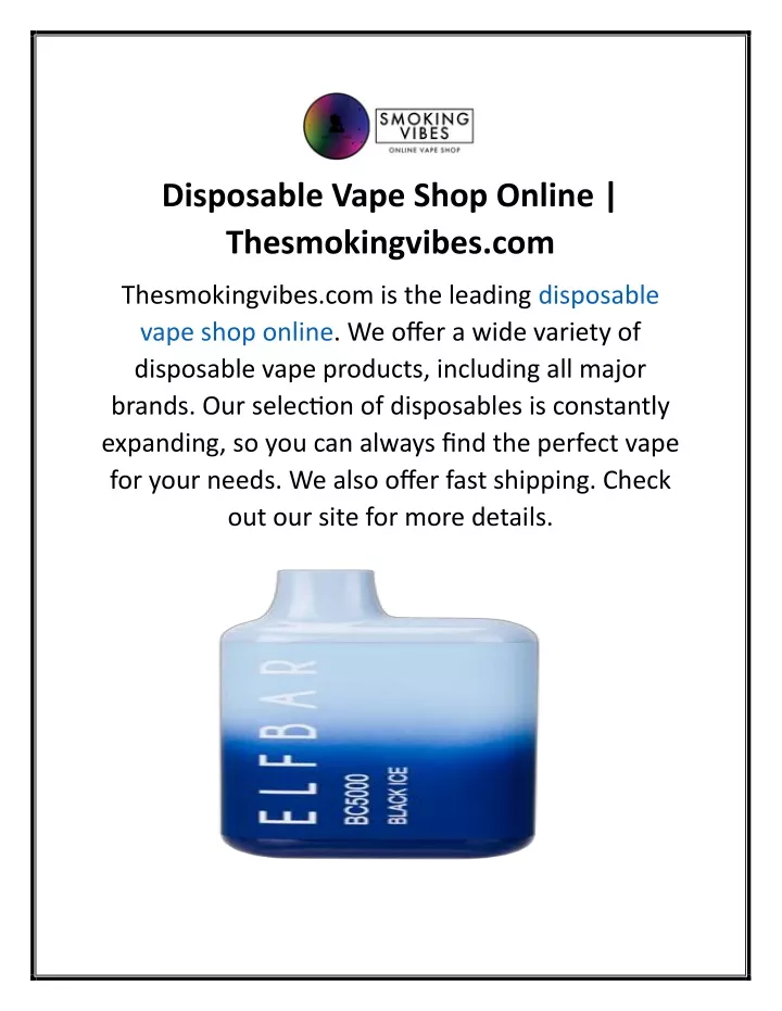disposable vape shop online thesmokingvibes com