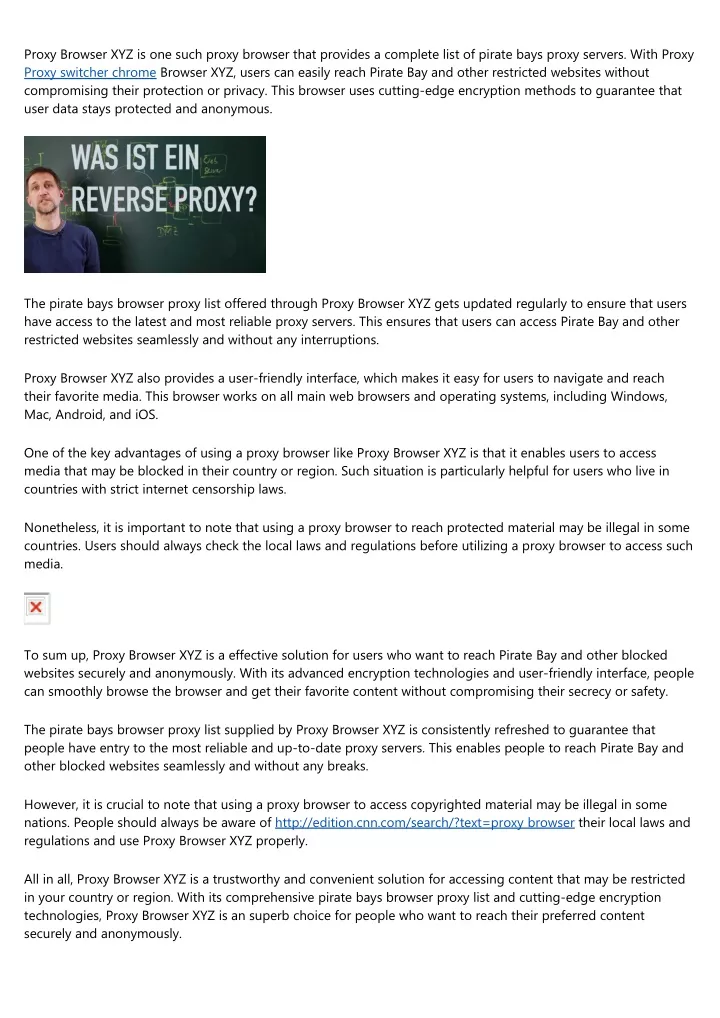 proxy browser xyz is one such proxy browser that
