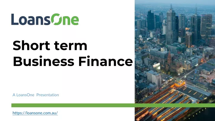 short term business finance