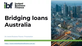 Bridging Loans Australia