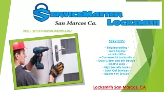 Locksmith San Marcos, CA