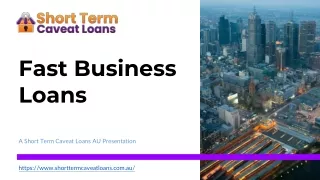 Fast Business Loans