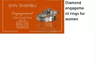 Diamond engagement rings for women