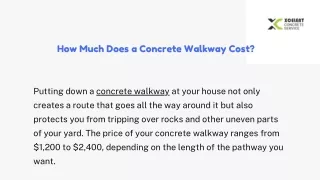 How Much Does a Concrete Walkway Cost?