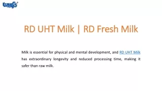 UHT RD Milk | UHT Fresh  Milk |RD UHT Fresh Milk