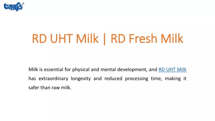 rd uht milk rd fresh milk