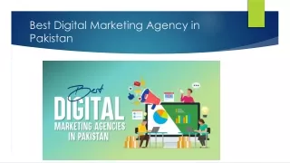 Best Digital Marketing Agency in Pakistan