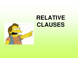 Relative clauses ppt
