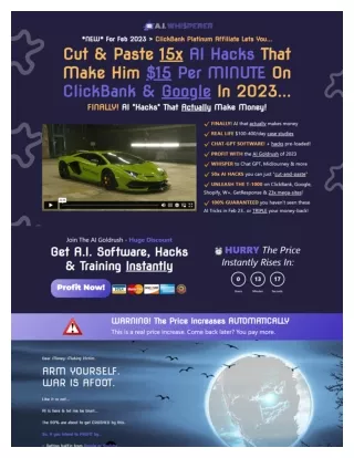 AI & Chat-GPT Whisperer - AI and Chat-GPT Software, Tools, Templates & Training