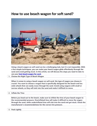 best beach wagon for sand