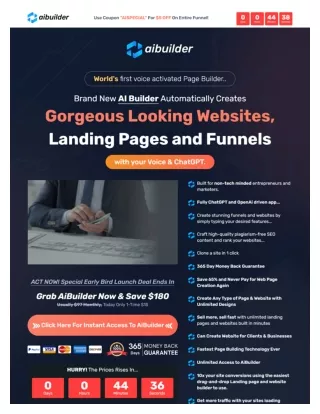 AIBuilder - Create Stunning Websites & Funnels With Your Voice