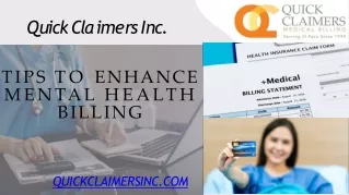 Tips to Enhance Mental Health Billing - Quick Claimers Inc.
