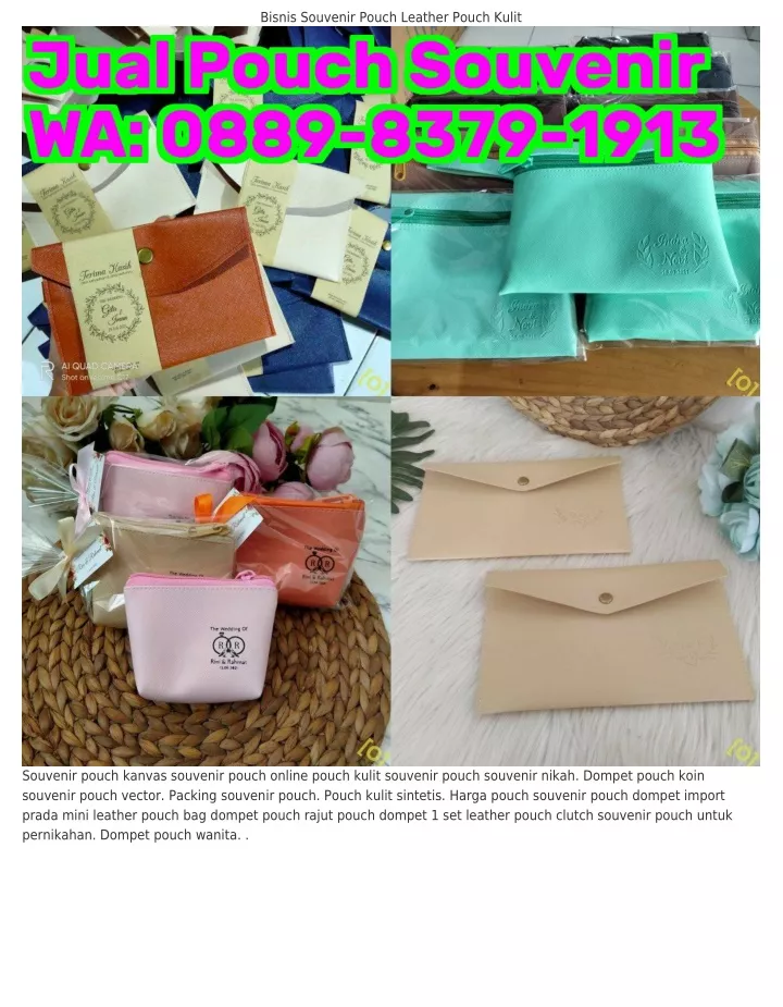 bisnis souvenir pouch leather pouch kulit