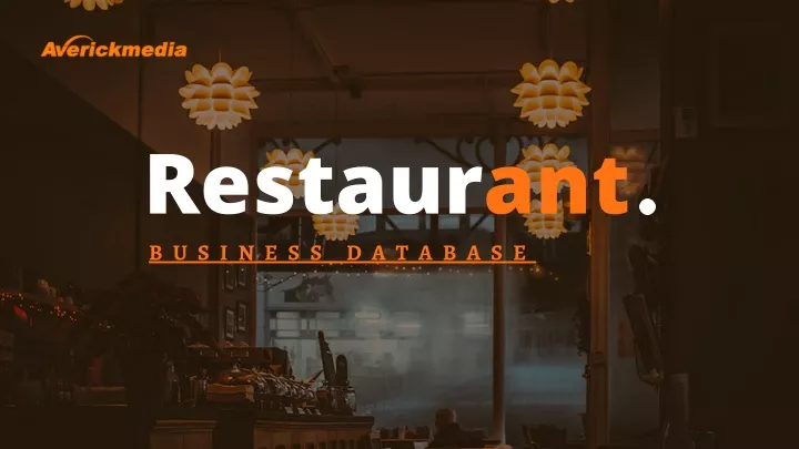 restaurant b u s i n e s s d a t a b a s e