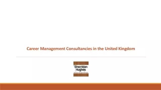 Career Management Consultancies in the United Kingdom