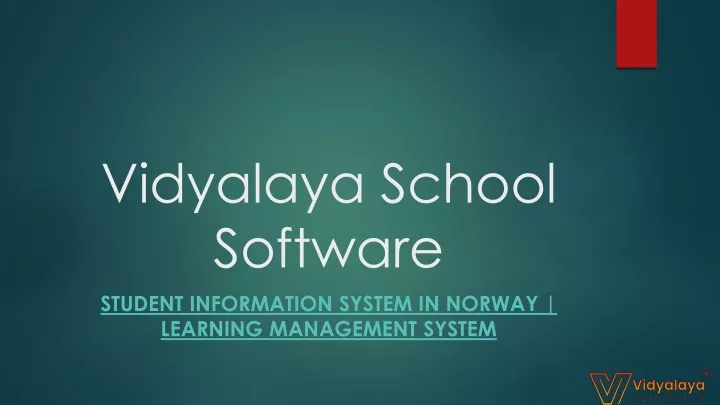 vidyalaya school software