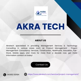 Project Management Consultancy Services