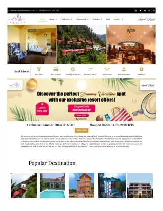 Best Hotels in Himachal Pradesh - Aaroham Resorts