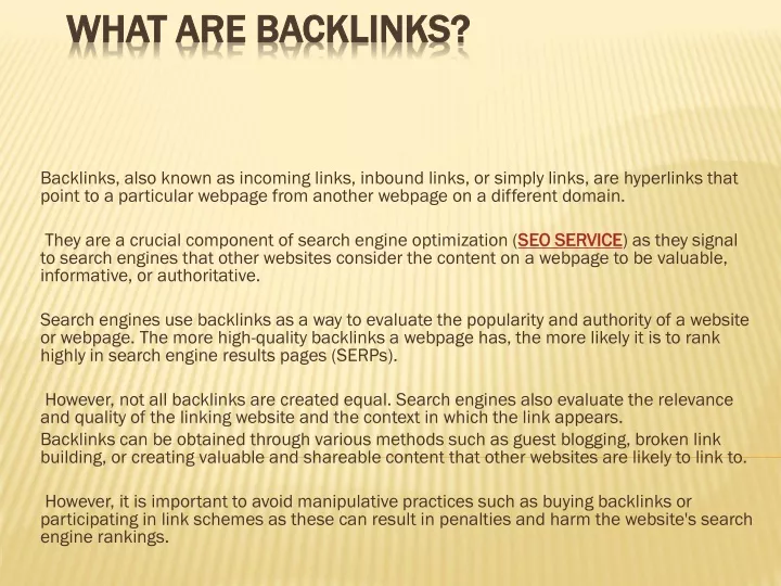 what are backlinks