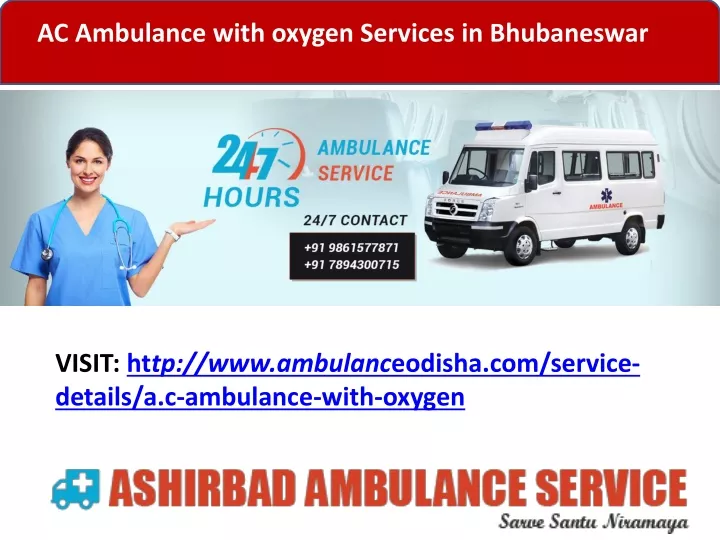 ac ambulance with oxygen services in bhubaneswar