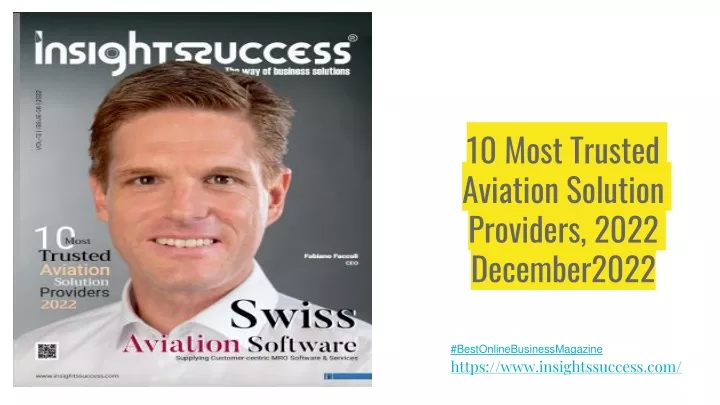 10 most trusted aviation solution providers 2022 december2022