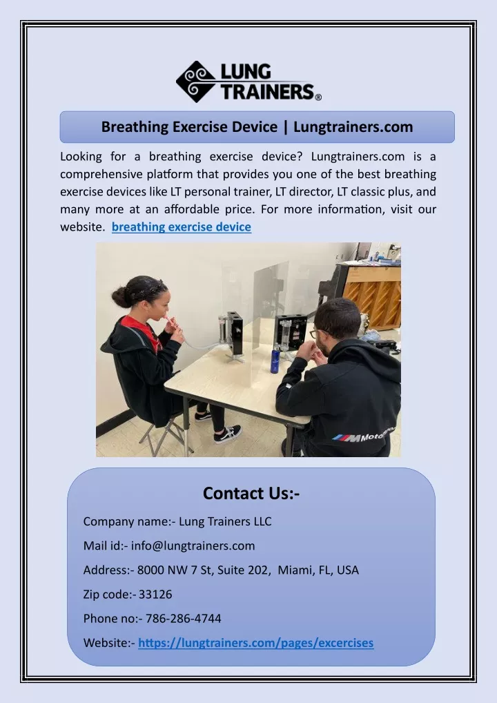 breathing exercise device lungtrainers com