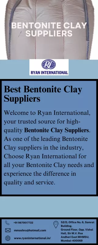 Best Bentonite Clay Suppliers