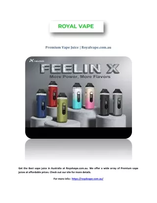 Premium Vape Juice | Royalvape.com.au