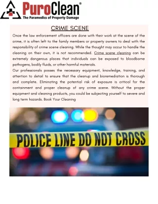 Crime Scene Cleaning