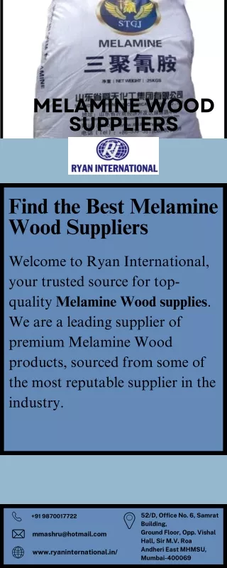 Find the Best Melamine Wood Suppliers